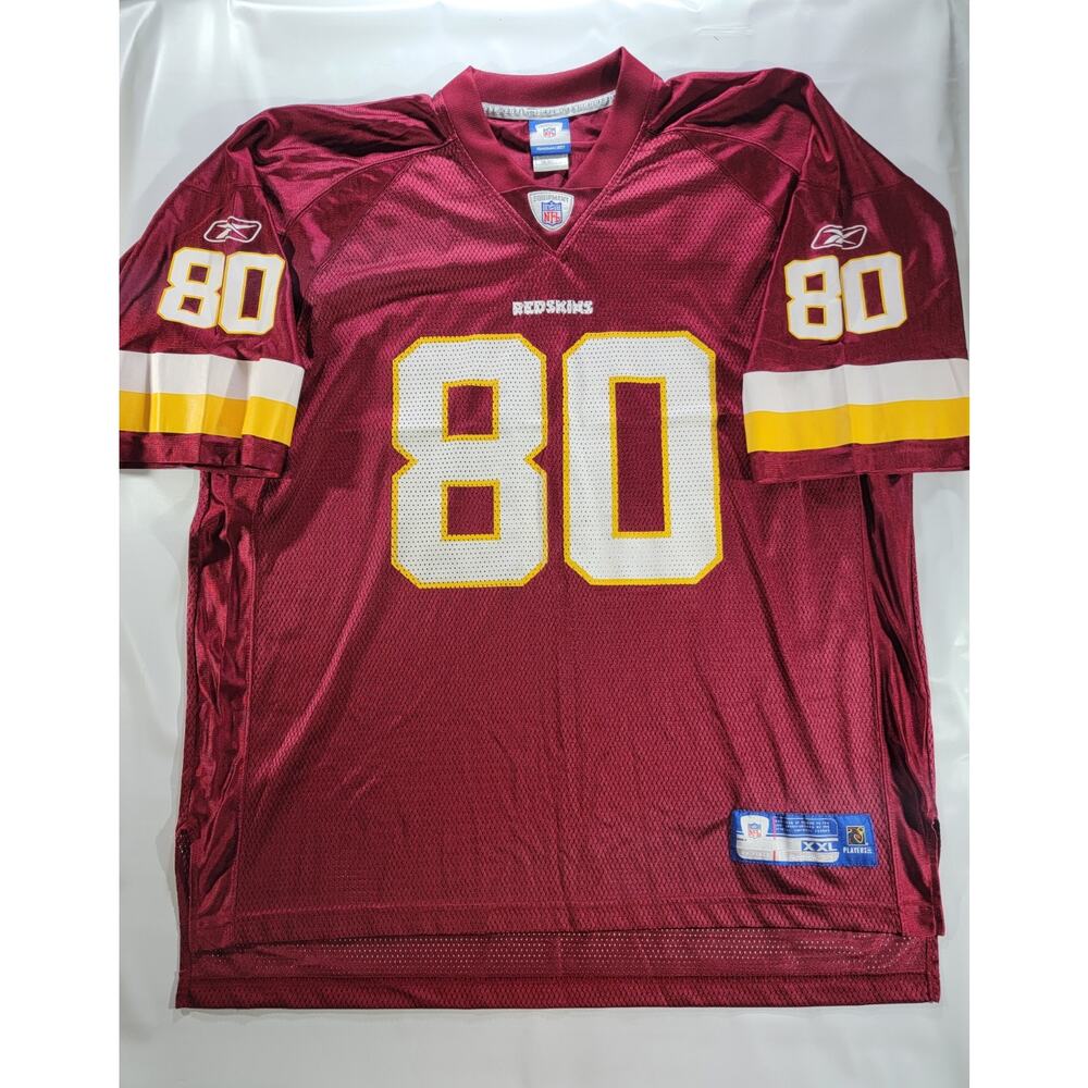 Vintage Washington Redskins Laveranues Coles #80 NFL Reebok Jersey Men's 2XL